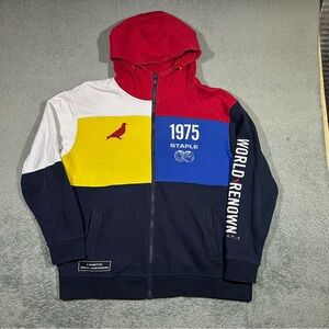 STAPLE PIGEON Multi Color Pullover Hoodie Men’s XL Cotton Blend #1660